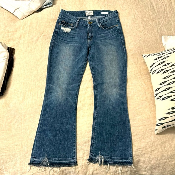 FRAME Denim Le Crop Mini Boot size 27 - Picture 1 of 6